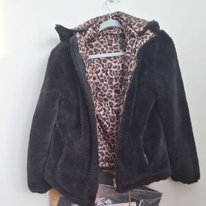 YMI Collection Black Plush Jacket  Junior Size Small
